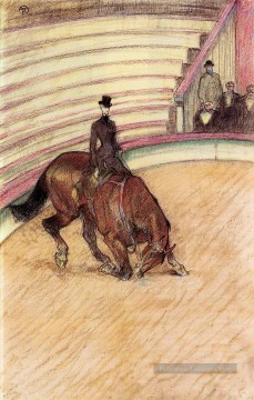 au cirque de dressage 1899 Toulouse Lautrec Henri de Peinture à l'huile